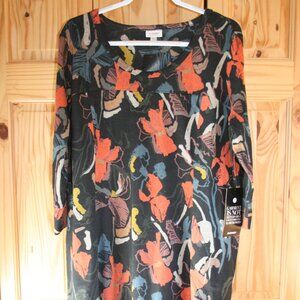 NWTS Avenue onyx art Dress with pockets Size 18/20